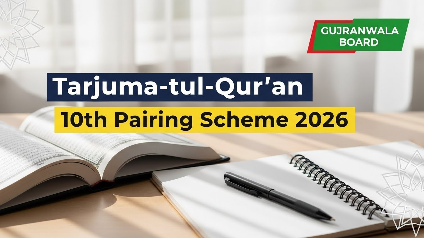Tarjuma-tul-Qur’an 10th Class Pairing Scheme 2026