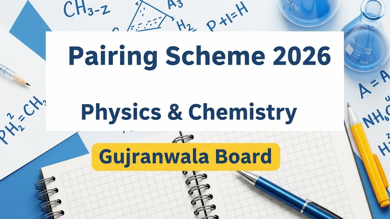 Chemistry and Physics 10th Class Pairing Scheme 2026