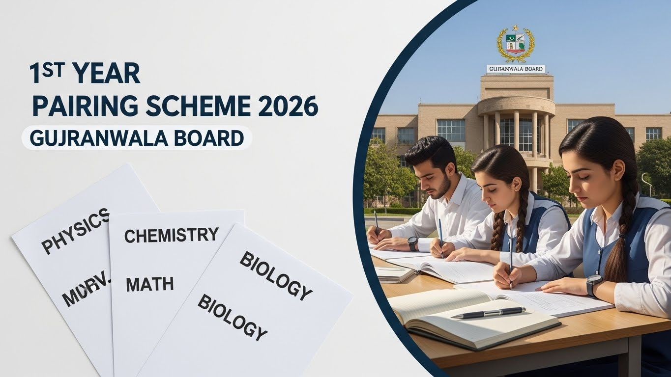 1st Year Expected Pairing Scheme 2026 – Gujranwala Board